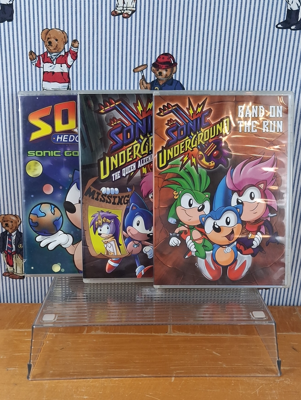 Lot Of 3 Sonic The Hedgehog Series 2 Sonic Underground &  Sonic The Hedgehog Dvd